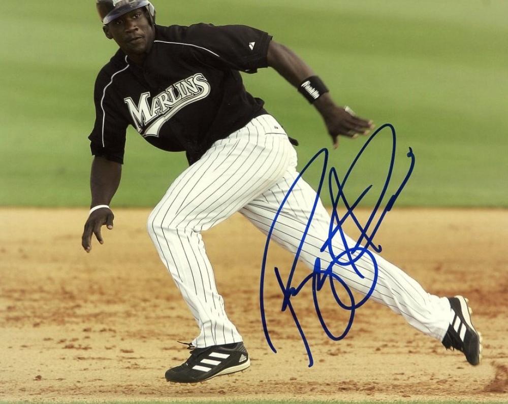 REGGIE ABERCROMBIE FLORIDA MARLINS SIGNED AUTOGRAPHED 8X10 PHOTO W/COA 