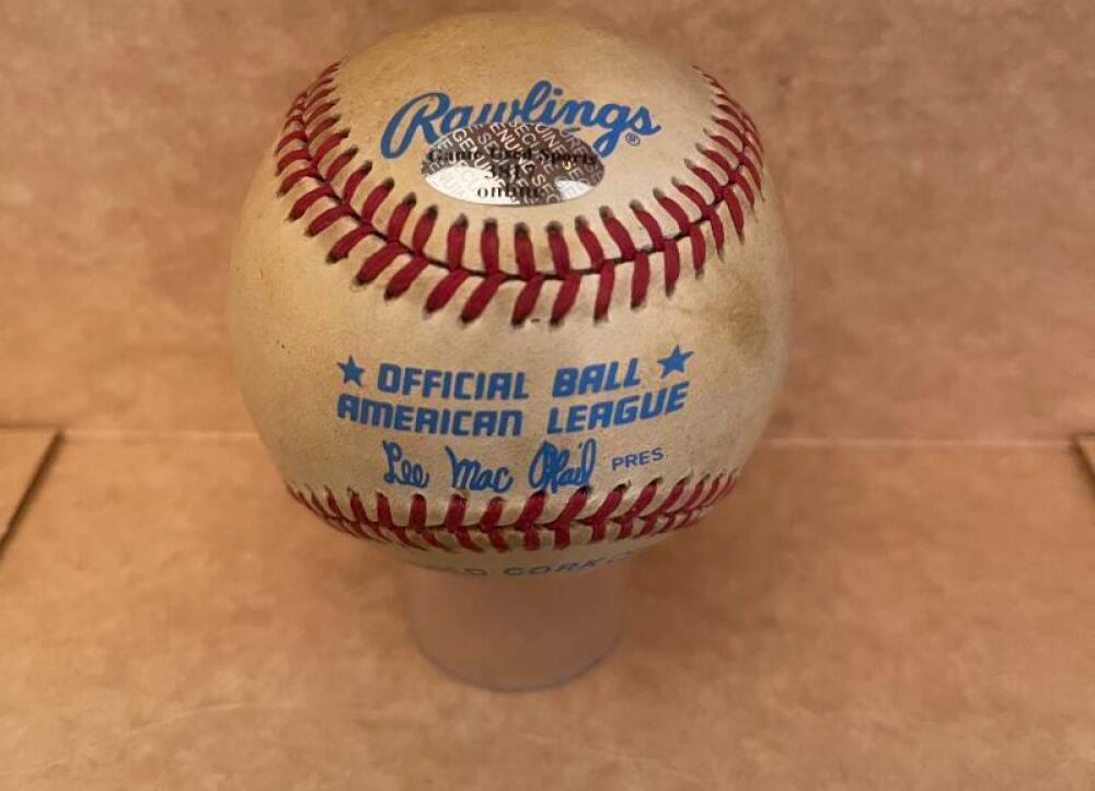CARNEY LANSFORD ANGELS/RED SOX SIGNED AUTOGRAPHED A.L. BASEBALL BECKETT AUTH