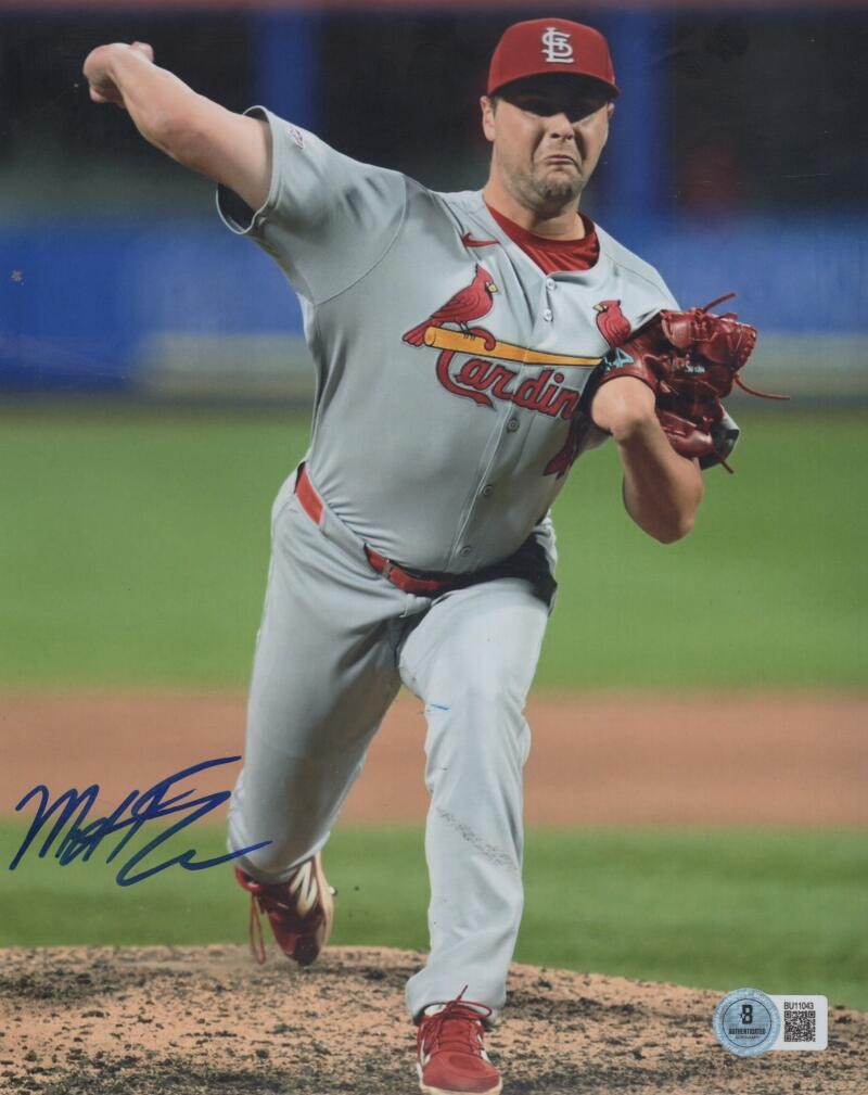 MATT SVANSON ST. LOUIS CARDINALS SIGNED AUTOGRAPHED 8X10 PHOTO BECKETT AUTH
