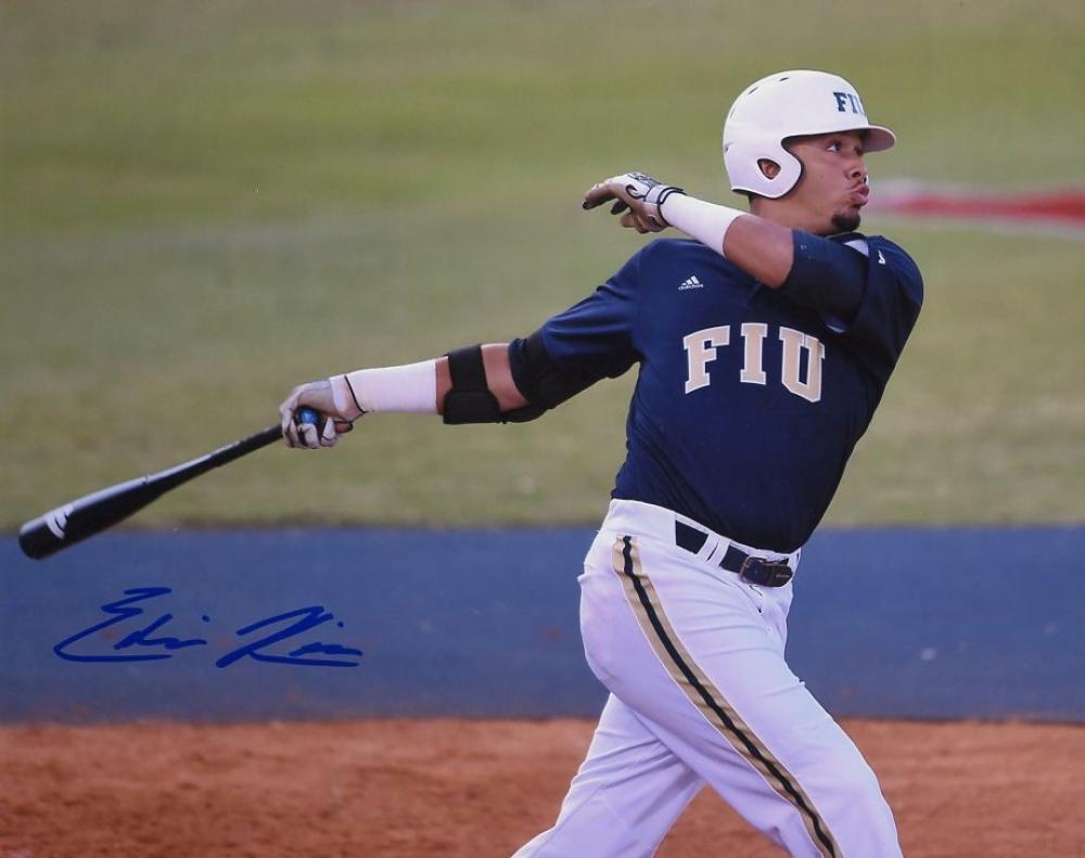 EDWIN RIOS FIU/LOS ANGELES DODGERS SIGNED AUTOGRAPHED 8X10 PHOTO W/COA