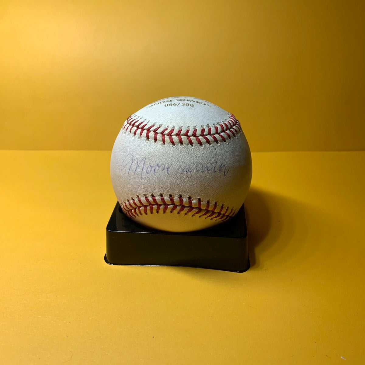 MOOSE SKOWRON SIGNED TOPPS ABSOLUTE MEMORABILIA BASEBALL W/ COA 