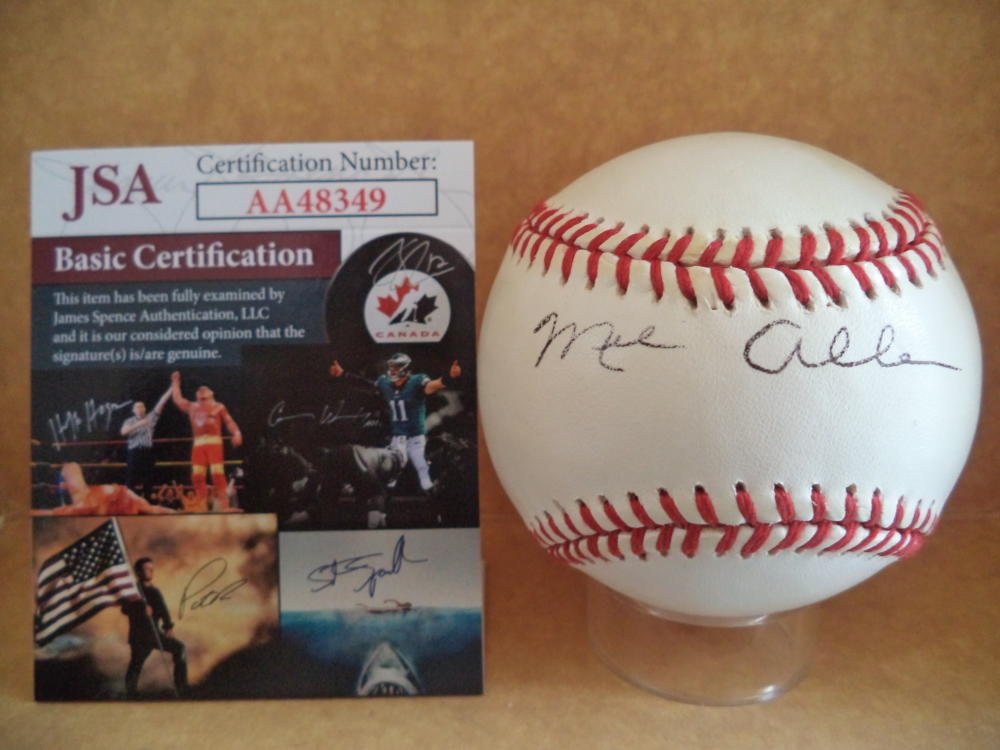 MEL ALLEN HOF RADIO ANNOUNCER SIGNED AUTO 1991 ALL STAR BASEBALL JSA AA48349