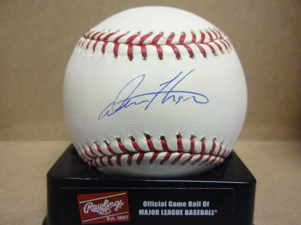 DREW HENSON NEW YORK YANKEES MLB HOLOGRAM SIGNED M.L. BASEBALL W/COA