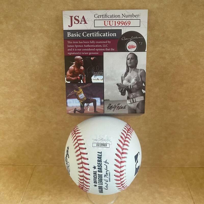DOUG RADER 1967-75 ASTROS SIGNED AUTOGRAPHED M.L. BASEBALL JSA UU19969
