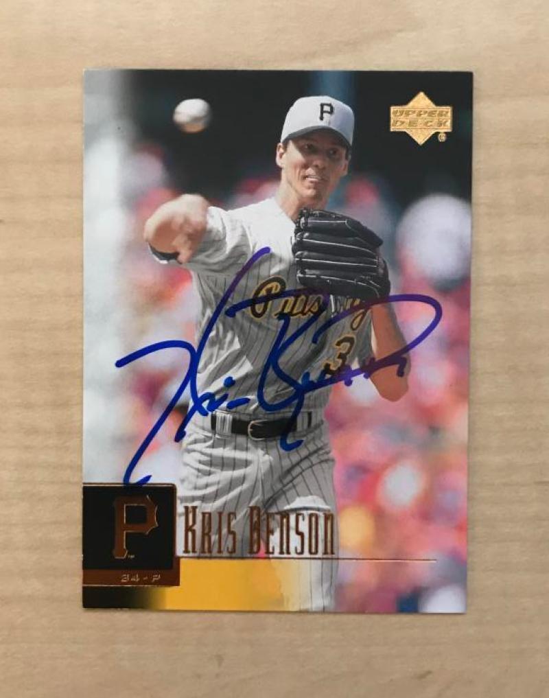 KRIS BENSON PITTSBURGH PIRATES SIGNED AUTOGRAPHED 2001 UPPER DECK CARD#245 W/COA