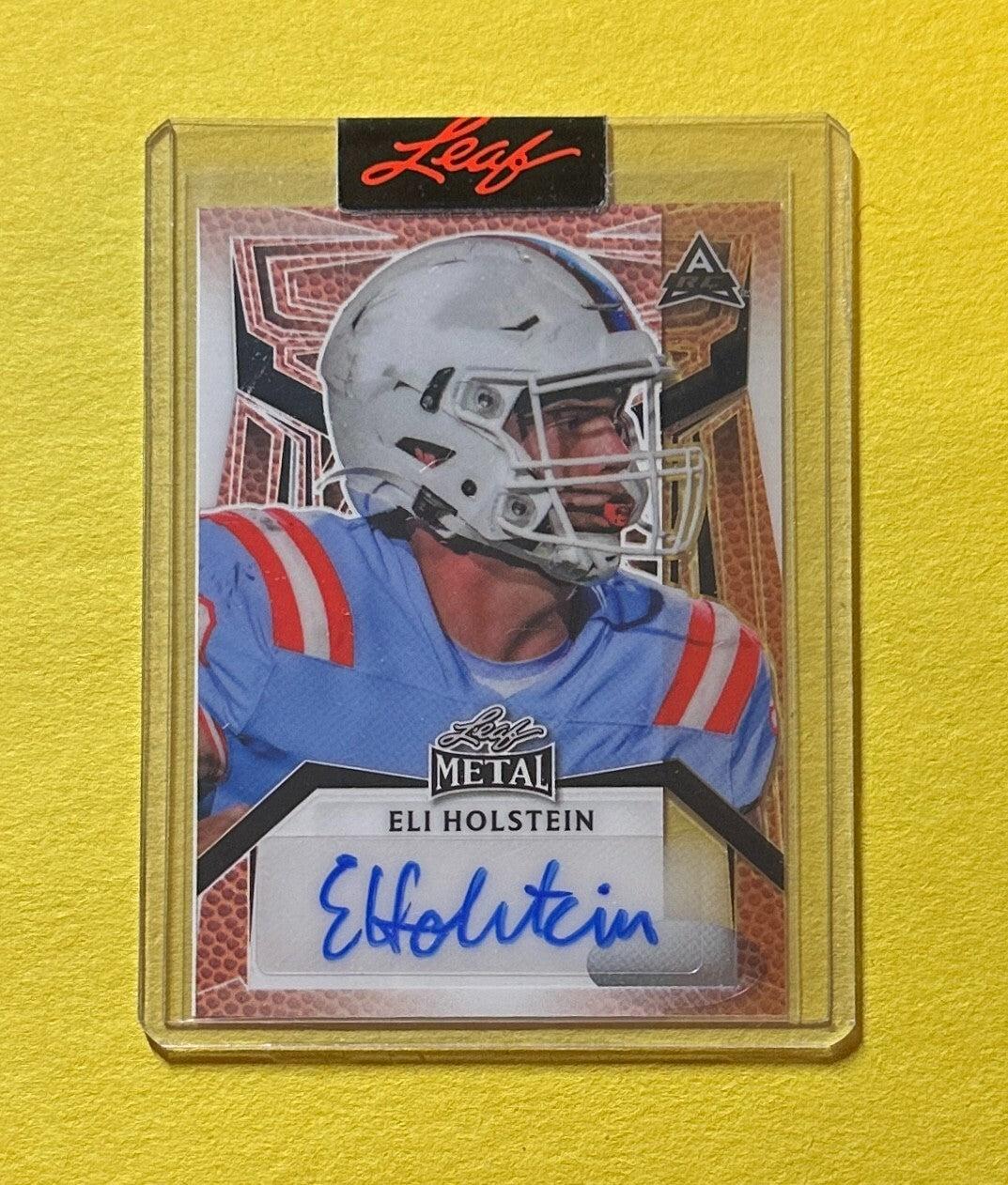 2023 LEAF METAL DRAFT ELI HOLSTEIN AUTO PRE PRODUCTION PROOF 1/1 AUTO