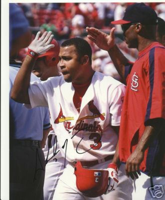 ABRAHAM NUNEZ ST. LOUIS CARDINALS SIGNED 8X10 PHOTO COA