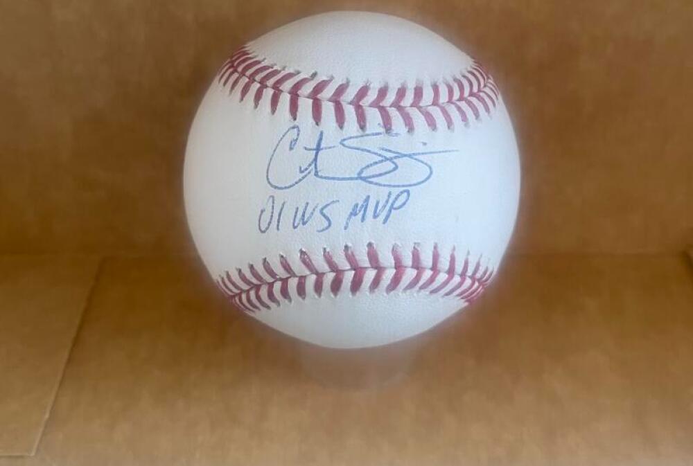 CURT SCHILLING RED SOX 01 WS MVP SIGNED AUTOGRAPHED M.L. BASEBALL JSA AUTH