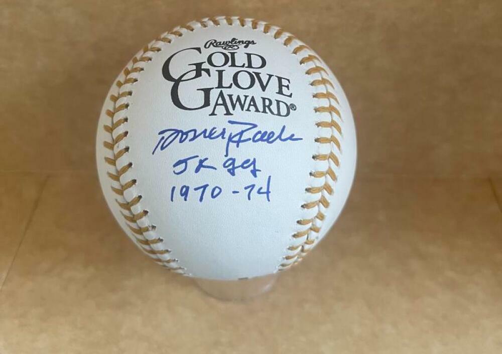 DOUG RADER ASTROS 5X GG 1970-74 SIGNED GOLD GLOVE BASEBALL JSA UU19959