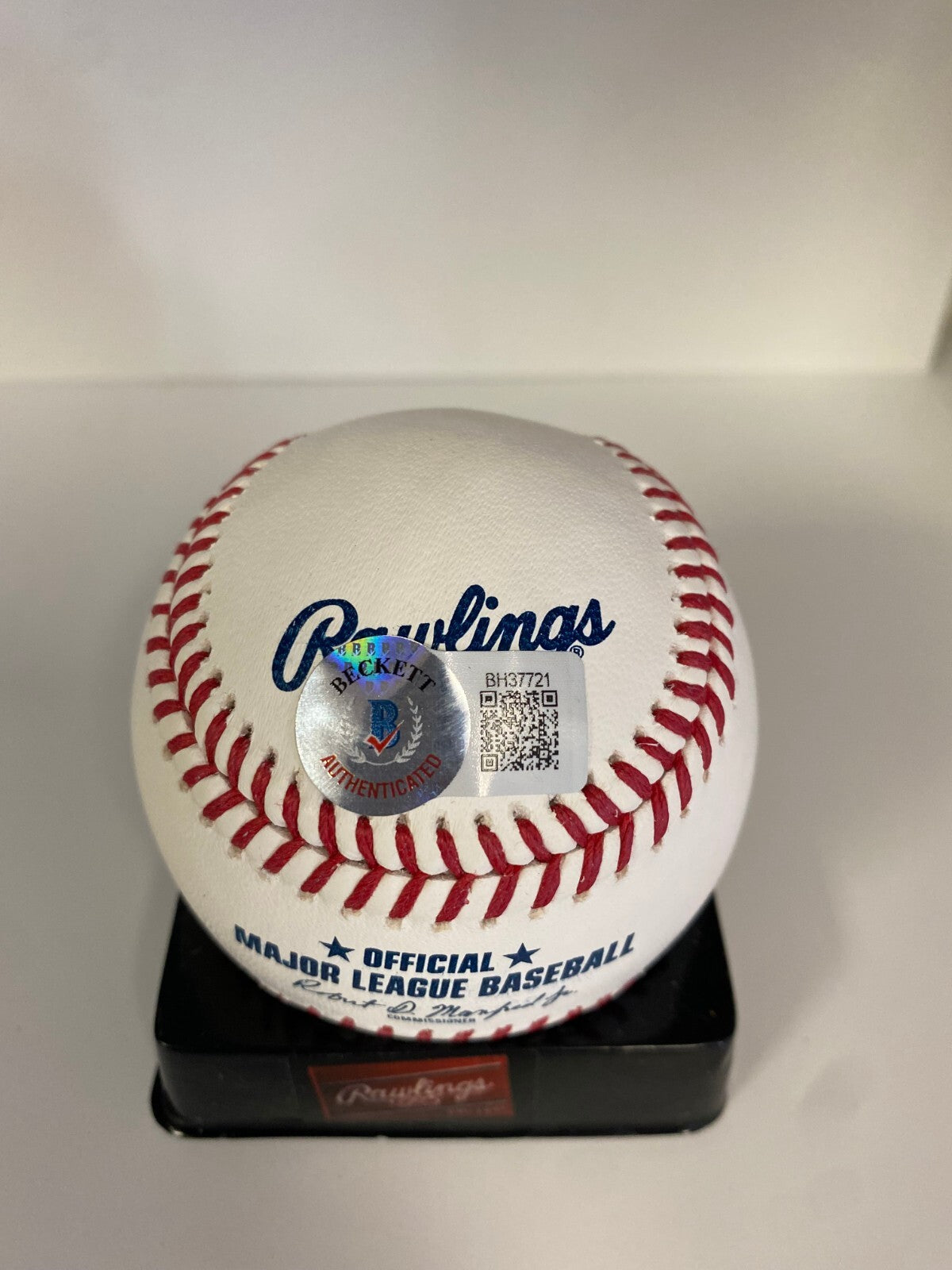 JUSTIN TURNER RED SOX/BLUE JAYS SIGNED AUTOGRAPHED M.L. BASEBALL BECKETT E