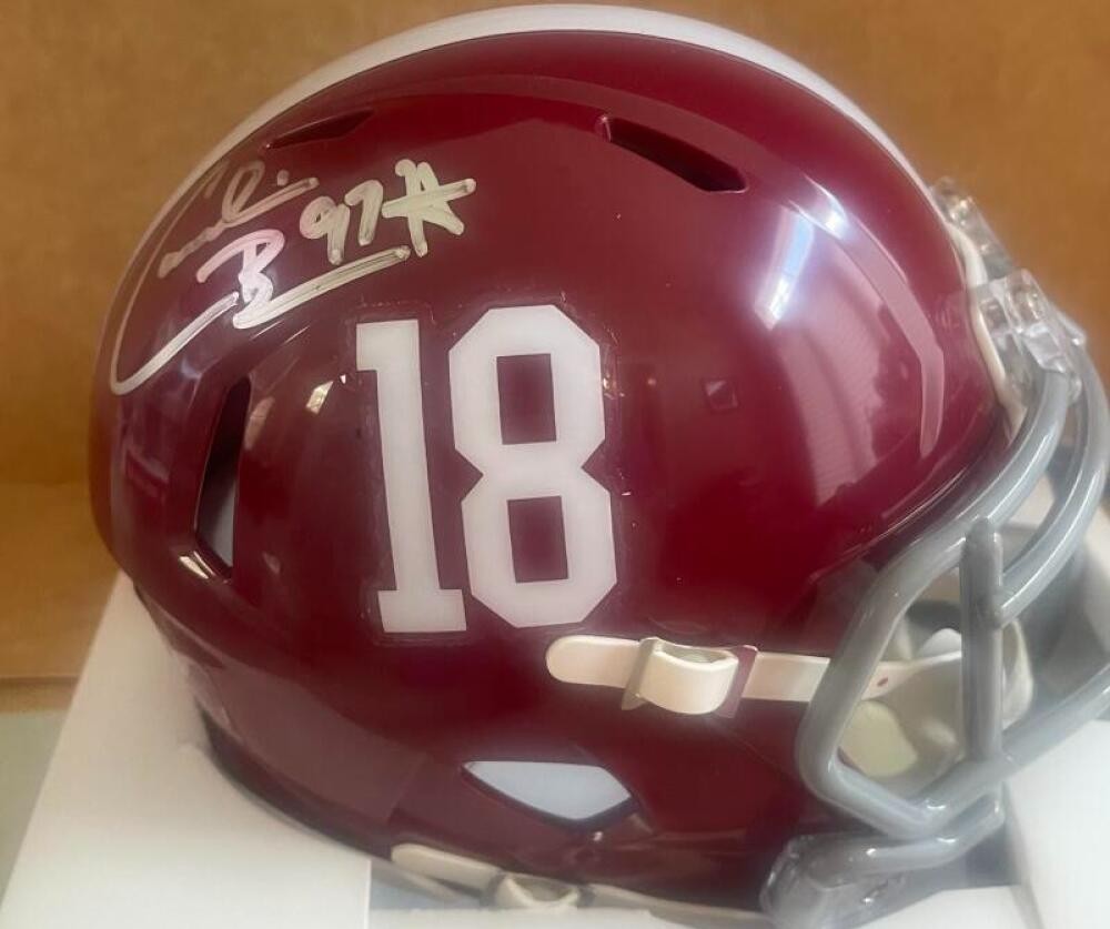 CORNELIUS BENNETT ALABAMA SIGNED AUTOGRAPHED MINI HELMET JSA