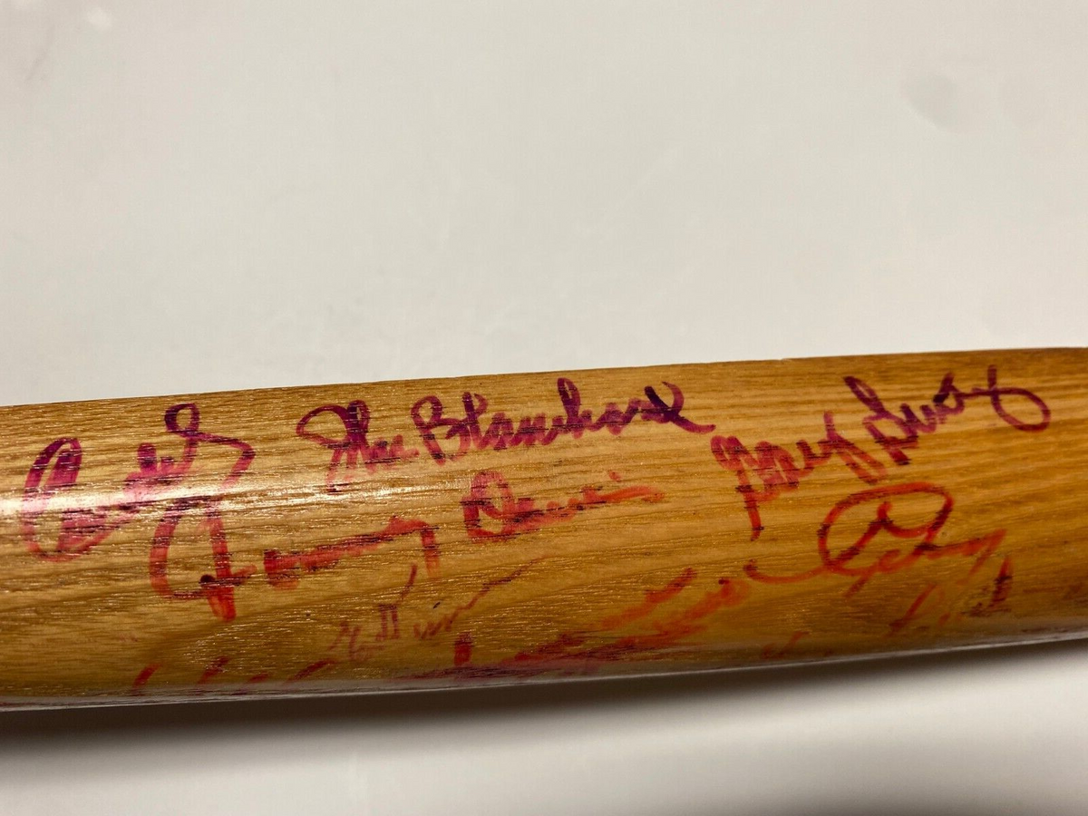 MLB GREATS MULTI SIGNED AUTOGRAPH LV SLUGGER MEMORIAL CLASSICS SPLIT BAT COA *
