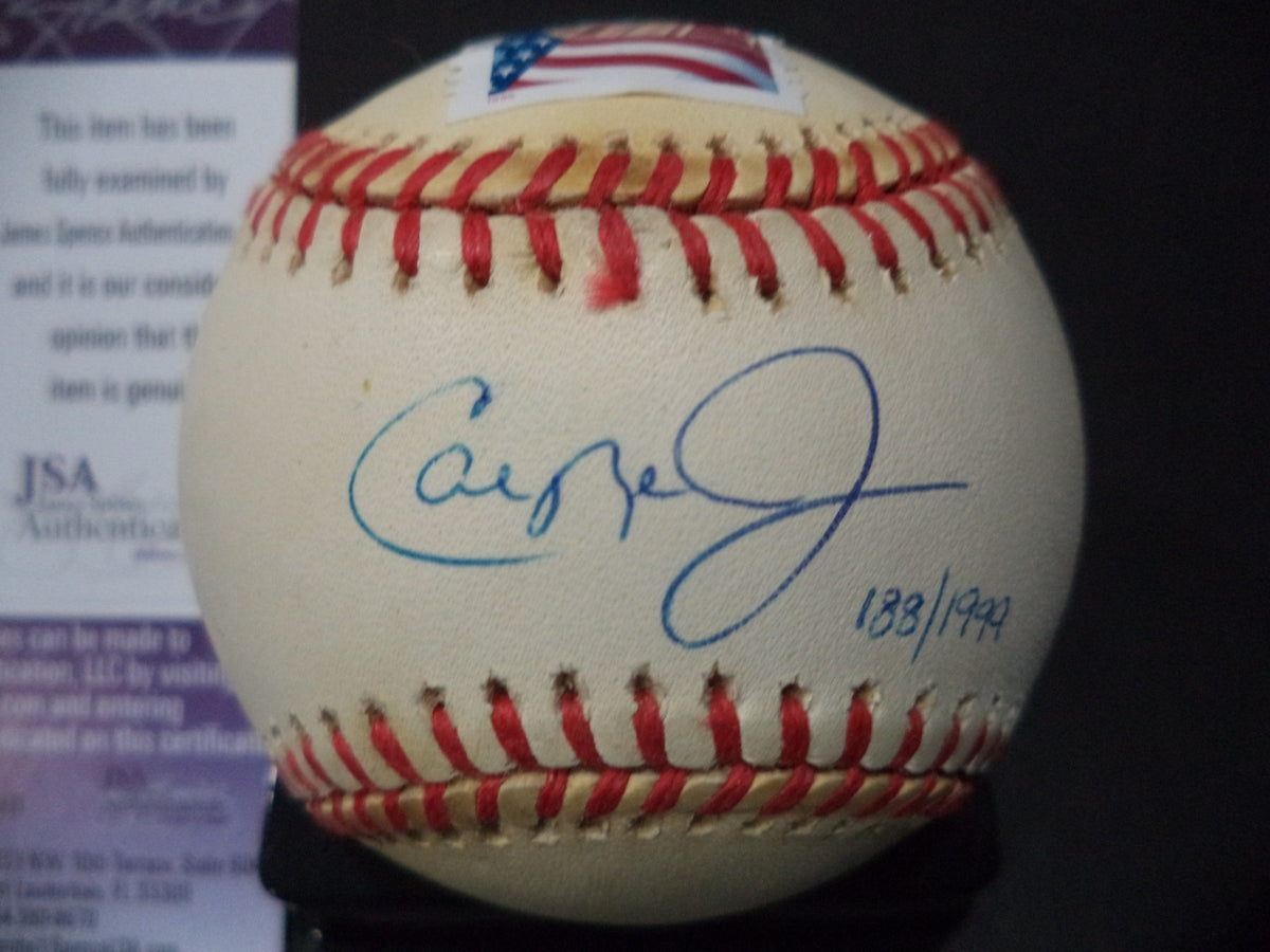 CAL RIPKEN JR SIGNED AUTOGRAPHED US STAMP A.L. BASEBALL 188/1999 JSA COA #L52161