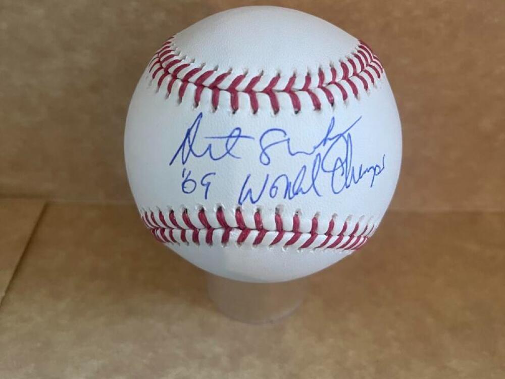 ART SHAMSKY SIGNED AUTOGRAPHED M.L. BASEBALL BECKETT AUTH
