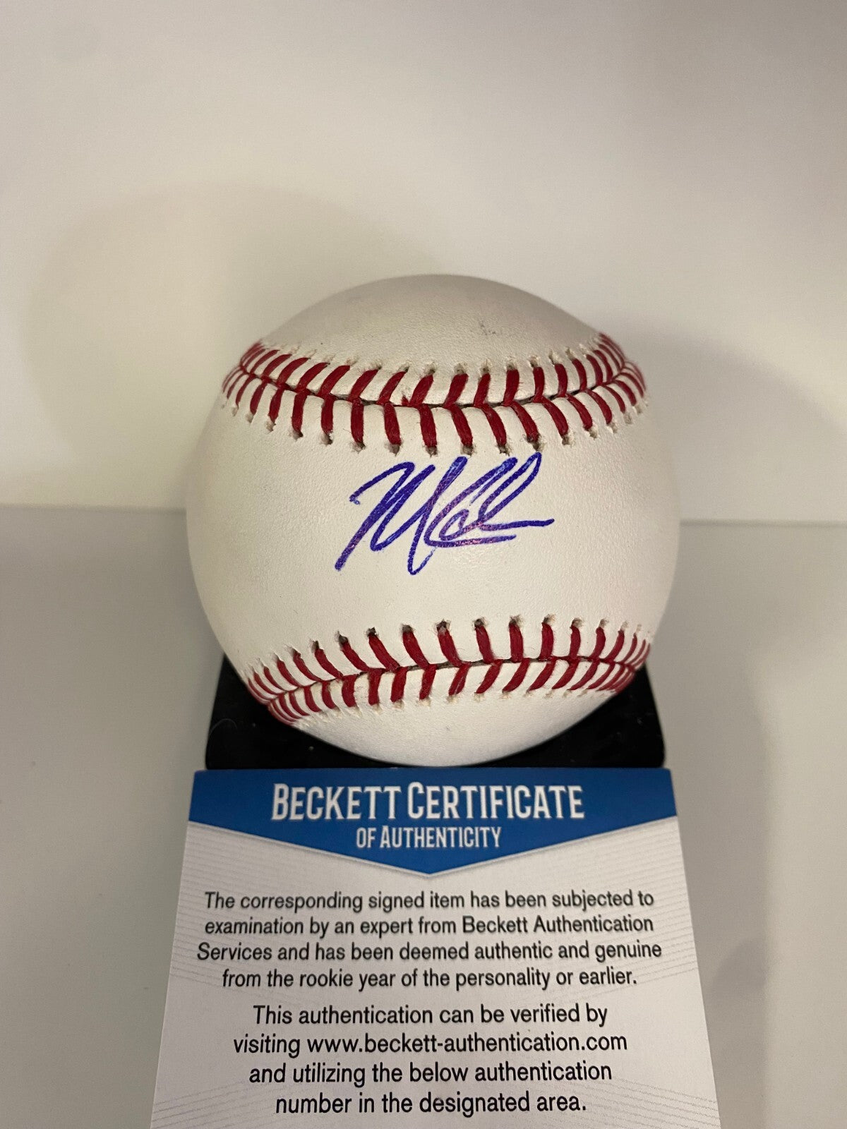 MITCH KELLER PITTSBURGH PIRATES SIGNED AUTOGRAPHED M.L. BASEBALL BECKETT R12854