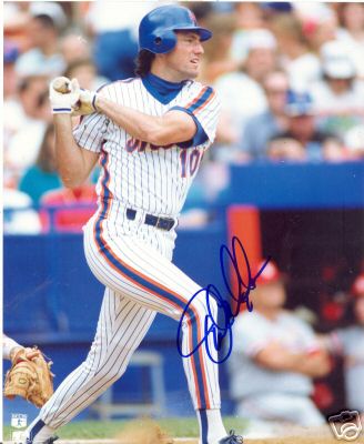 DAVE MAGADAN NEW YORK METS SIGNED 8X10 PHOTO W/COA