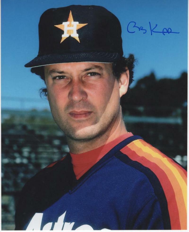 BOB KNEPPER HOUSTON ASTROS SIGNED AUTOGRAPHED 8X10 W/ COA
