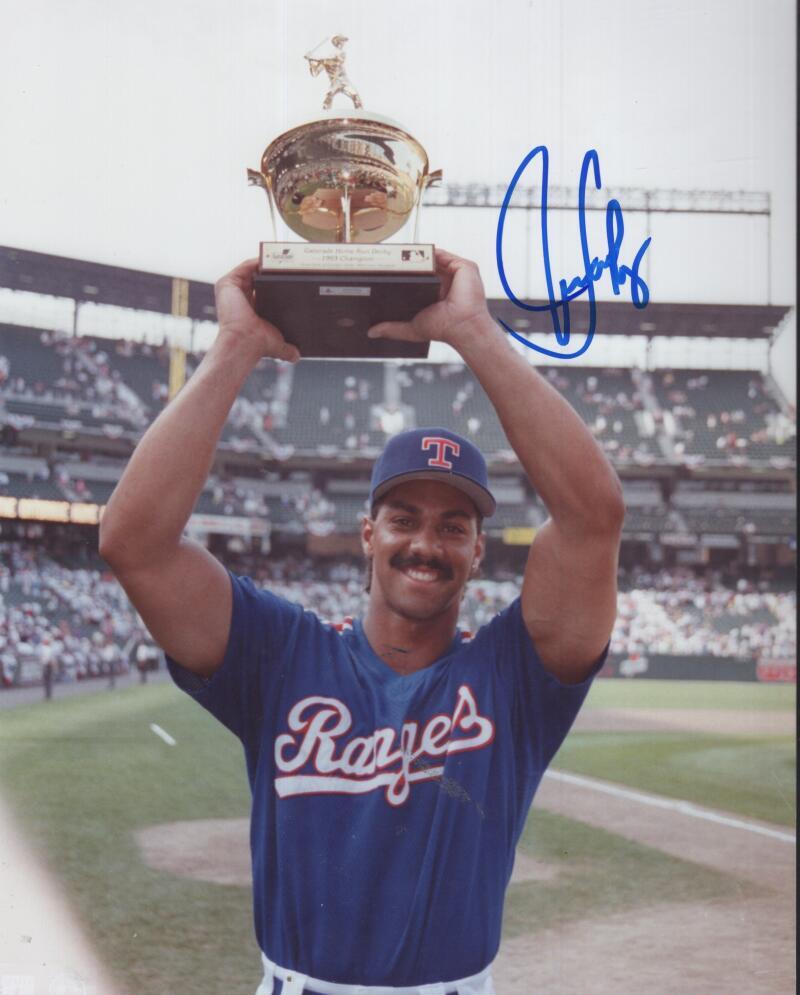 JUAN GONZALEZ RANGERS SIGNED AUTOGRAPHED 8X10 PHOTO W/ COA