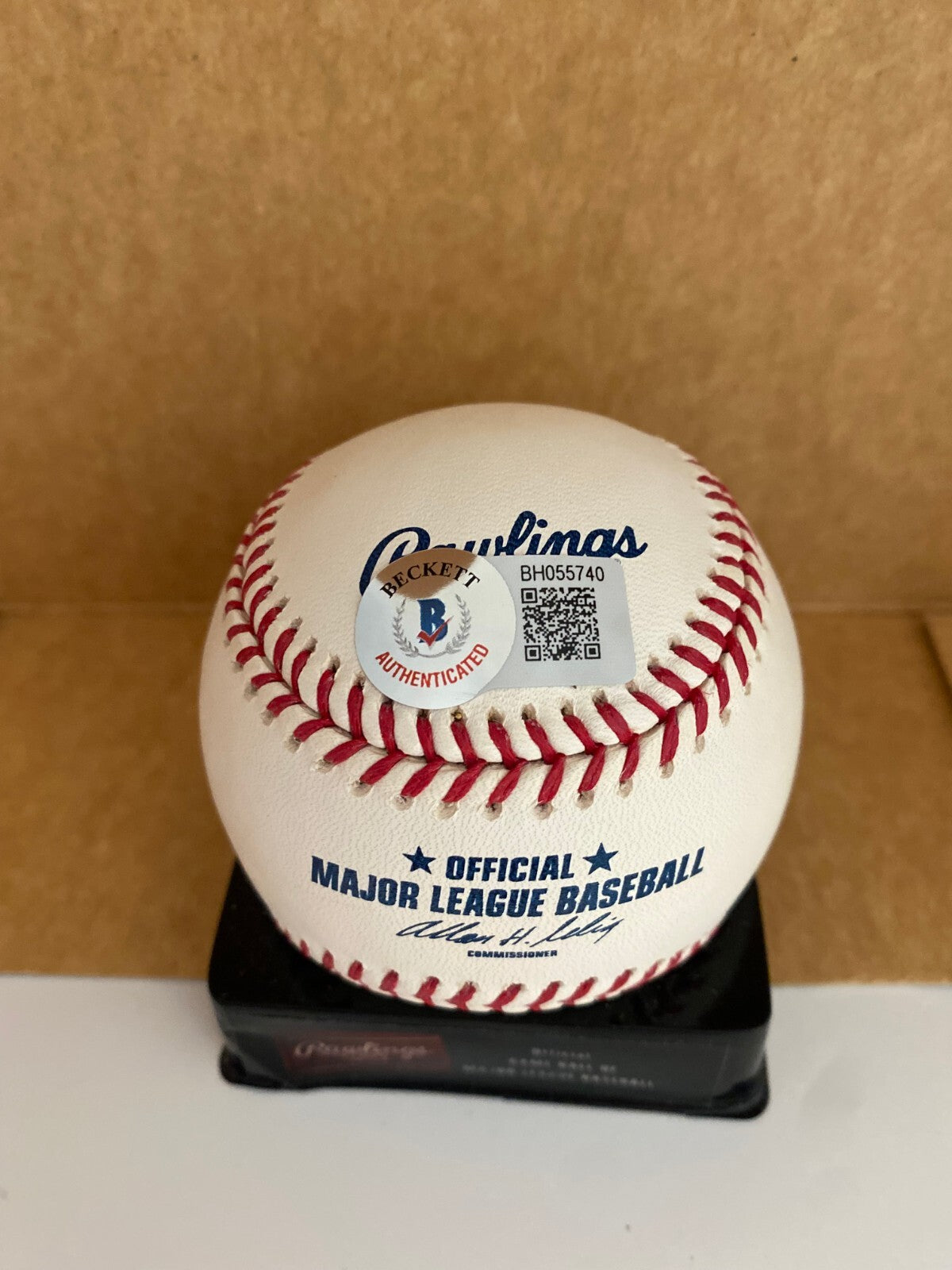 J.J. PUTZ METS WHITE SOX SIGNED AUTOGRAPHED M.L BASEBALL BAS BECKETT