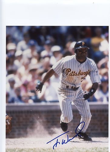 TONY WOMACK  PITTSBURGH PIRATES    SIGNED 8X10 PHOTO