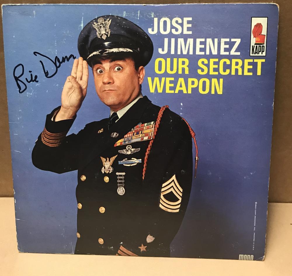 JOSE JIMENEZ SIGNED BY BILL DANA DECEASED SIGNED VINYL LP RECORD  W/COA