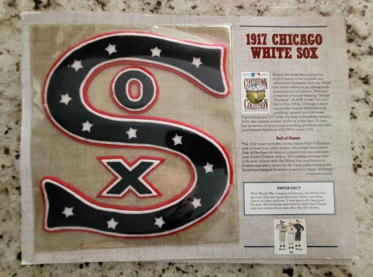 1994 COOPERSTOWN COLLECTION 1917 CHICAGO WHITE SOX EMBLEM PATCH WILLABEE WARD
