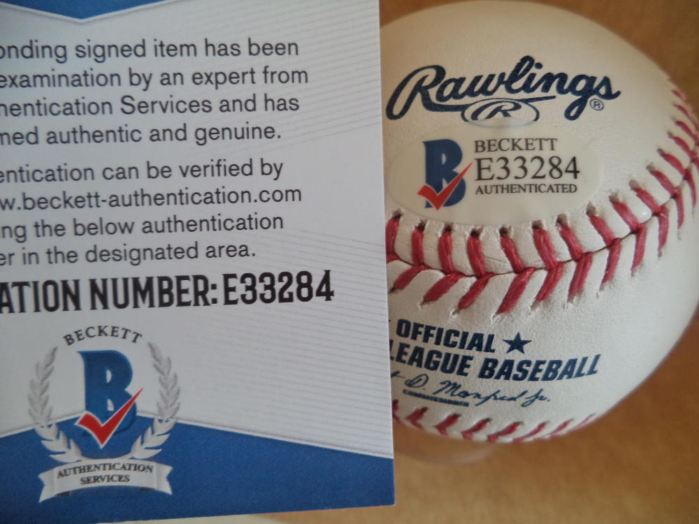 ROB SEGEDIN LOS ANGELES DODGERS SIGNED AUTOGRAPHED M.L. BASEBALL BECKETT E33284