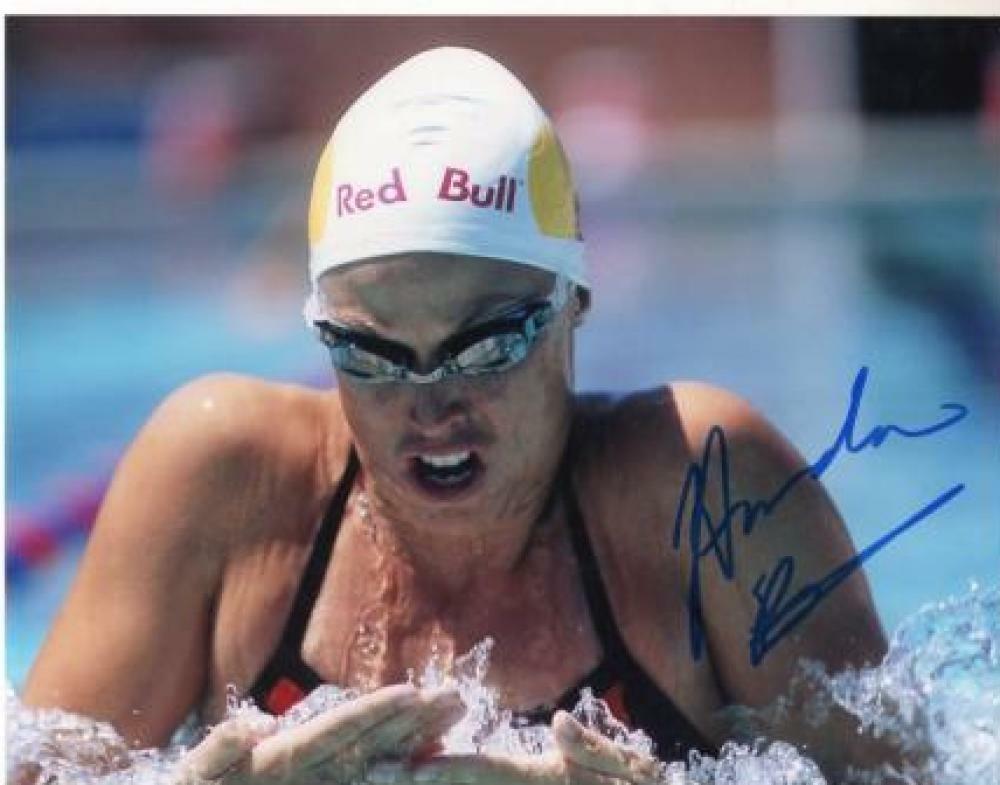 AMANDA BEARD OLYMPIC SWIMMER SIGNED AUTOGRAPHED 8X10 W/ COA