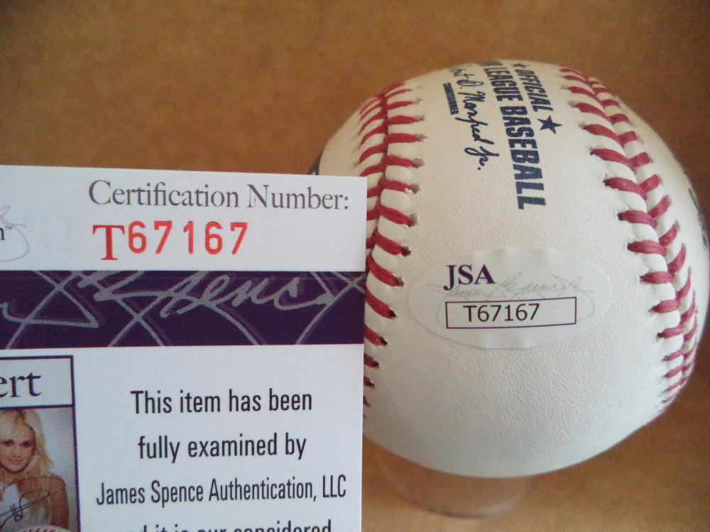 NICK SENZEL CINCINNATI REDS SIGNED AUTOGRAPHED M.L. BASEBALL JSA T67167