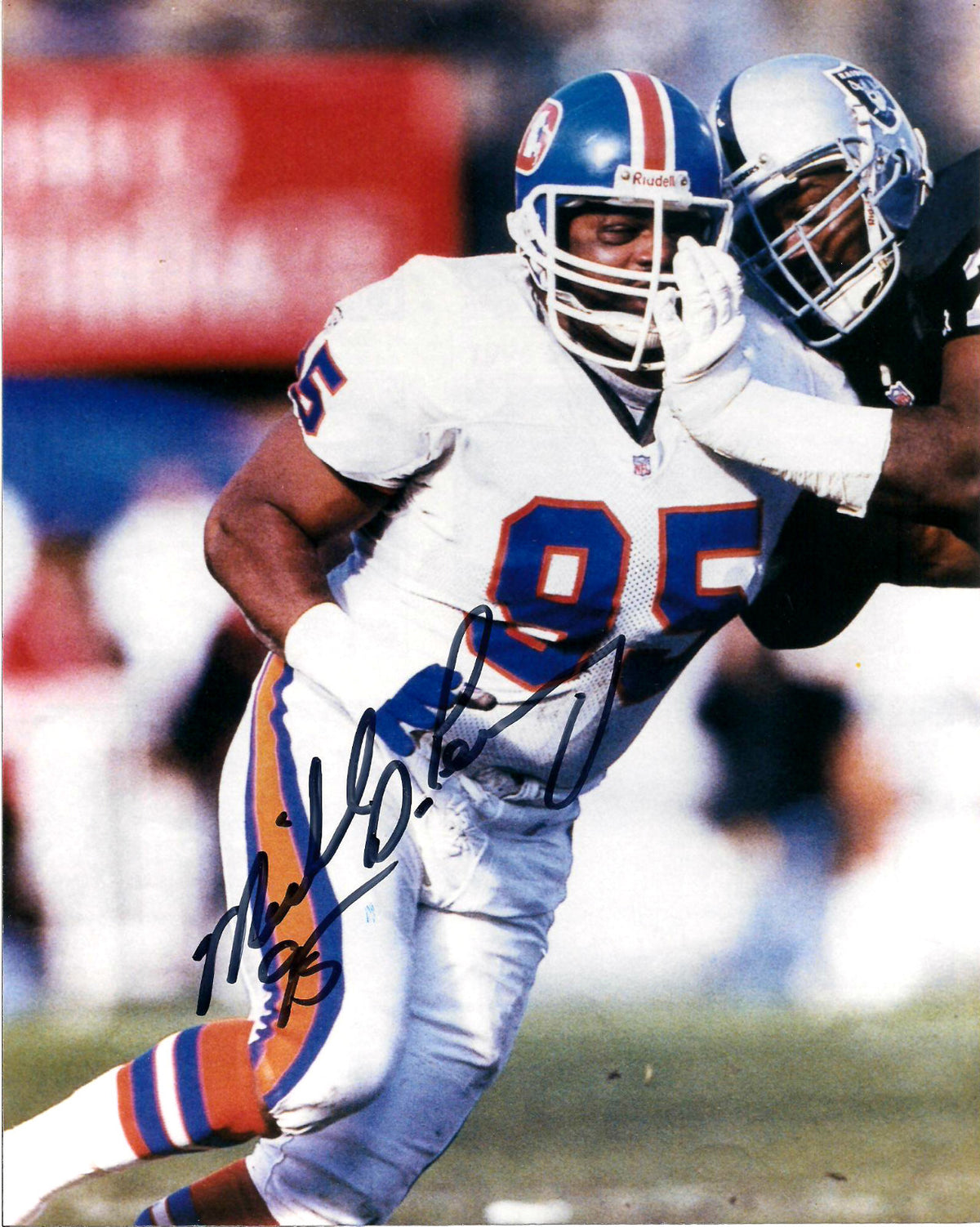 MICHAEL DEAN PERRY DENVER BRONCOS AUTOGRAPHED SIGNED 8X10 PHOTO W/COA