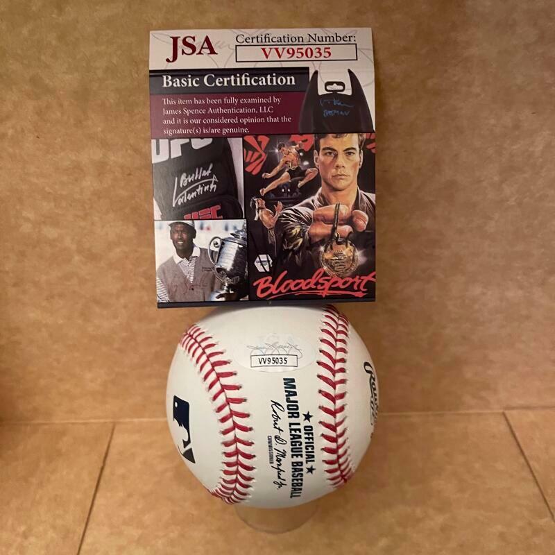 KEITH HERNANDEZ MLB DEBUT 8/30/74 SIGNED AUTOGRAPHED ML BASEBALL  JSA VV95035