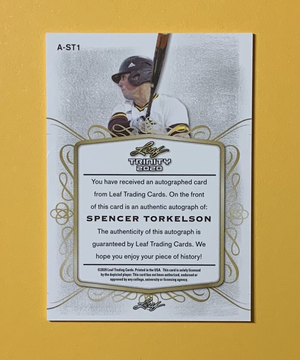 2020 LEAF TRINITY SPENCER TORKELSON AUTOGRAPH /50 #A-ST1 TIGERS