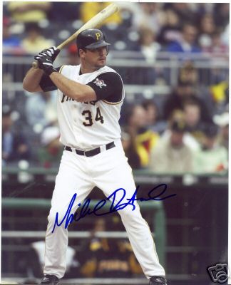 MICHAEL RESTOVICH PITTSBURGH PIRATES SIGNED 8X10 PHOTO