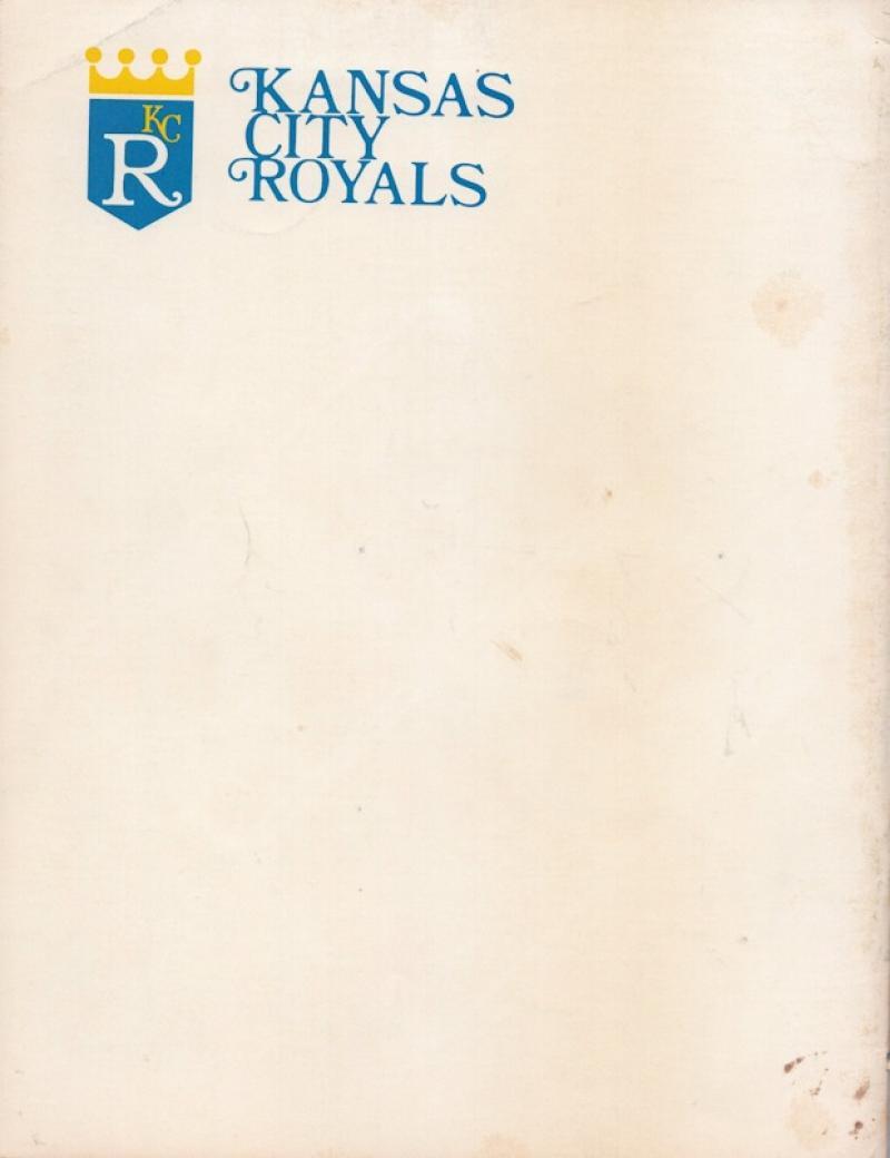KANSAS CITY ROYALS 1974 YEARBOOK GREAT SHAPE