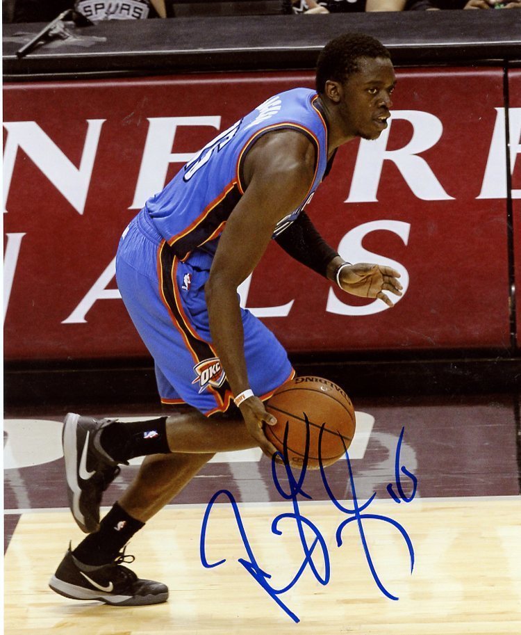 REGGIE JACKSON OKLAHOMA CITY THUNDER SIGNED AUTOGRAPHED 8X10 PHOTO W/COA