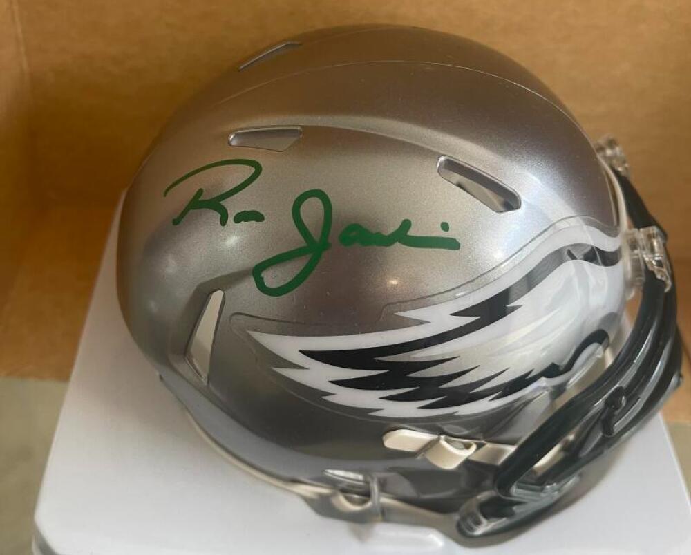 RON JAWORSKI PHILADELPHIA EAGLES SIGNED AUTOGRAPHED FLASH MINI HELMET JSA WA2228