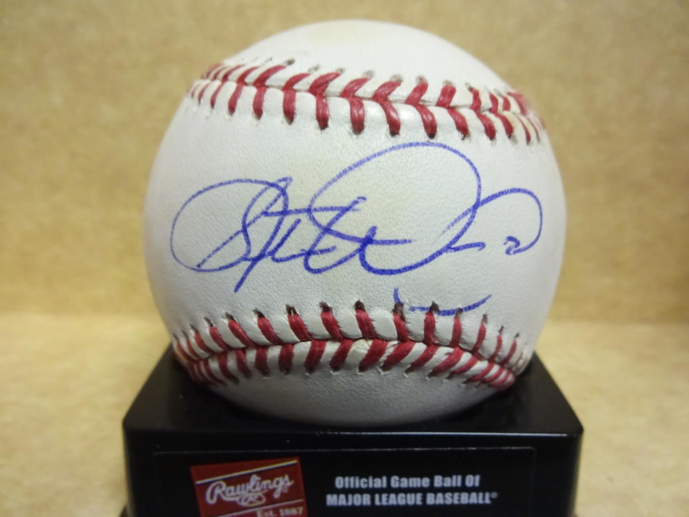 STEVE WOODARD RED SOX/INDIANS/BREWERS SIGNED M.L. BASEBALL W/COA