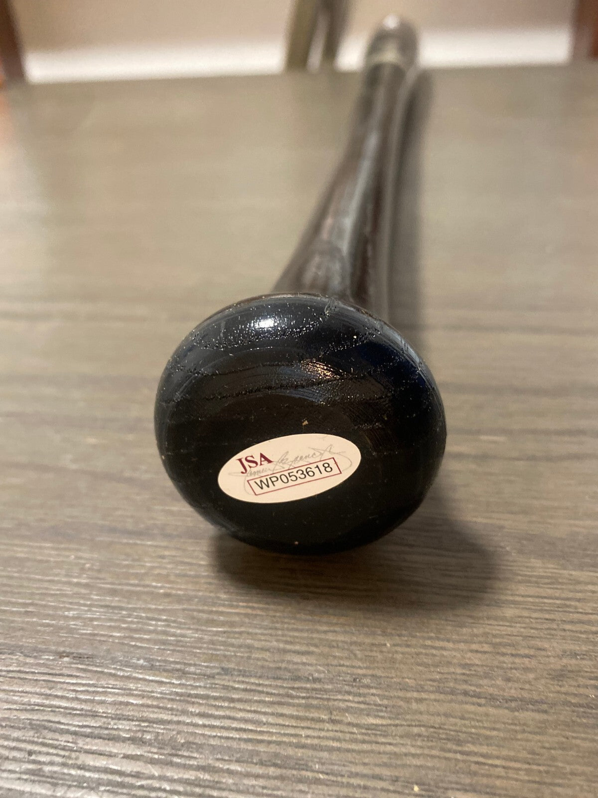 JEIMER CANDELARIO CINCINNATI REDS SIGNED AUTO RAWLINGS ENGRAVED BLACK BAT JSA **