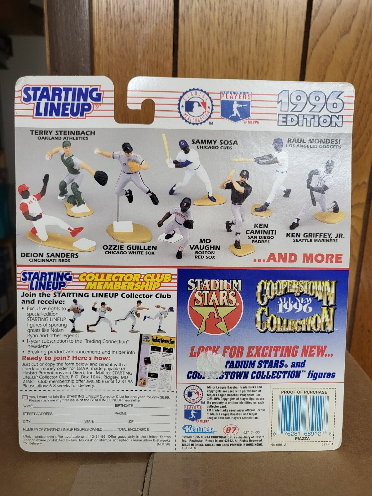 1996 STARTING LINEUP MIKE PIAZZA DODGERS BASEBALL FIGURE ORIGINAL BOX