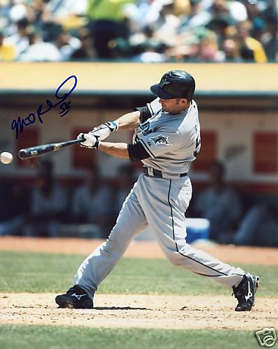 MIKE RABELO  FLORIDA MARLINS  SIGNED 8X10