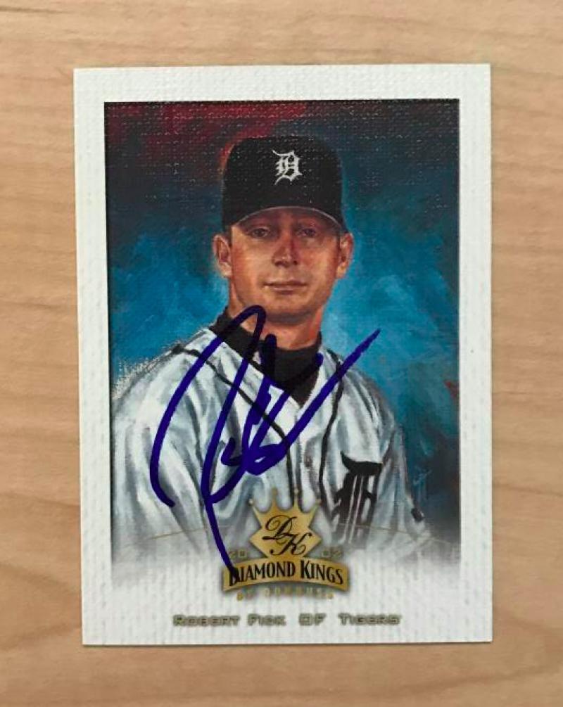 ROBERT FICK DETROIT TIGERS SIGNED AUTOGRAPHED 2002 DIAMOND KINGS CARD #33 W/COA 