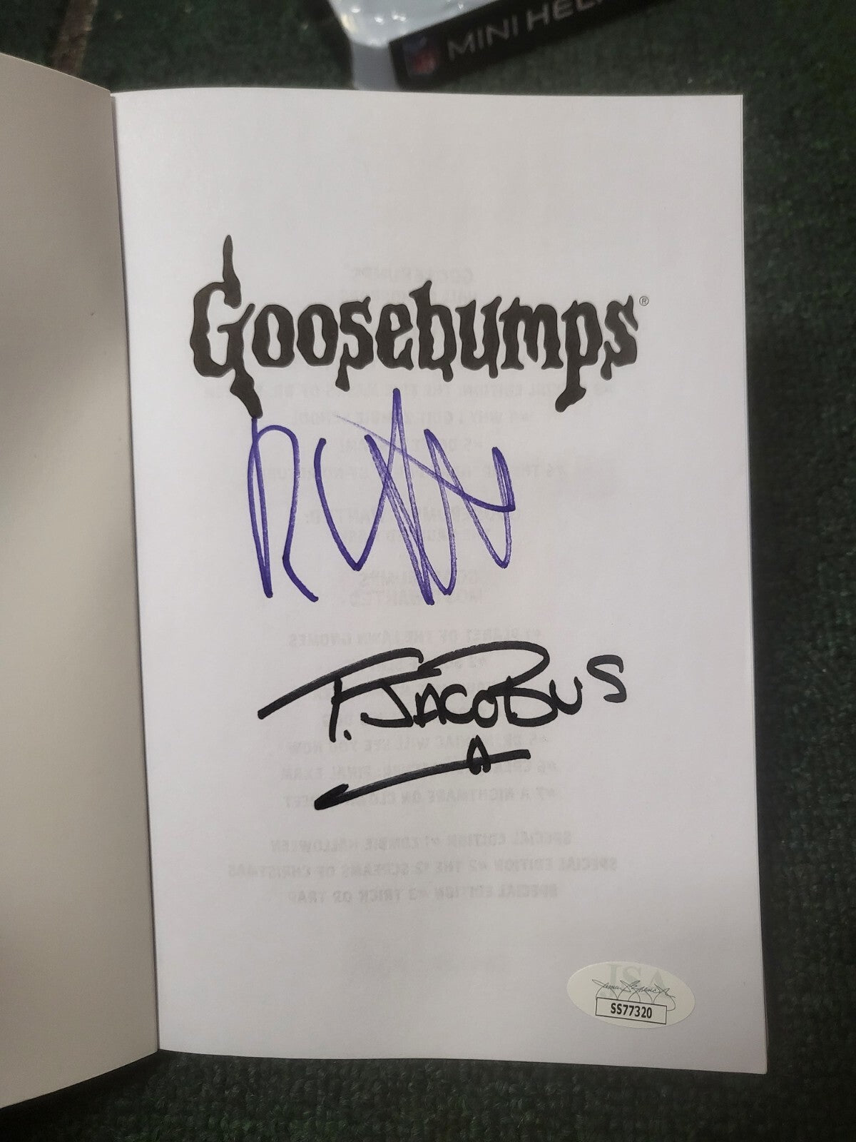 5PC BOOK SET R.L. STINE & TIM JACOBUS GOOSEBUMPS SIGNED AUTO BOOKS WITH CASE JSA