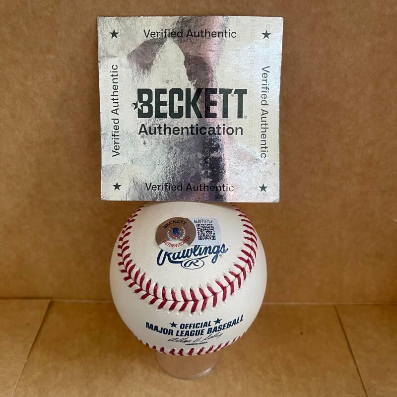 REGGIE WILLIAMS DODGERS #21 SIGNED AUTO M.L. BASEBALL BECKETT AUTH