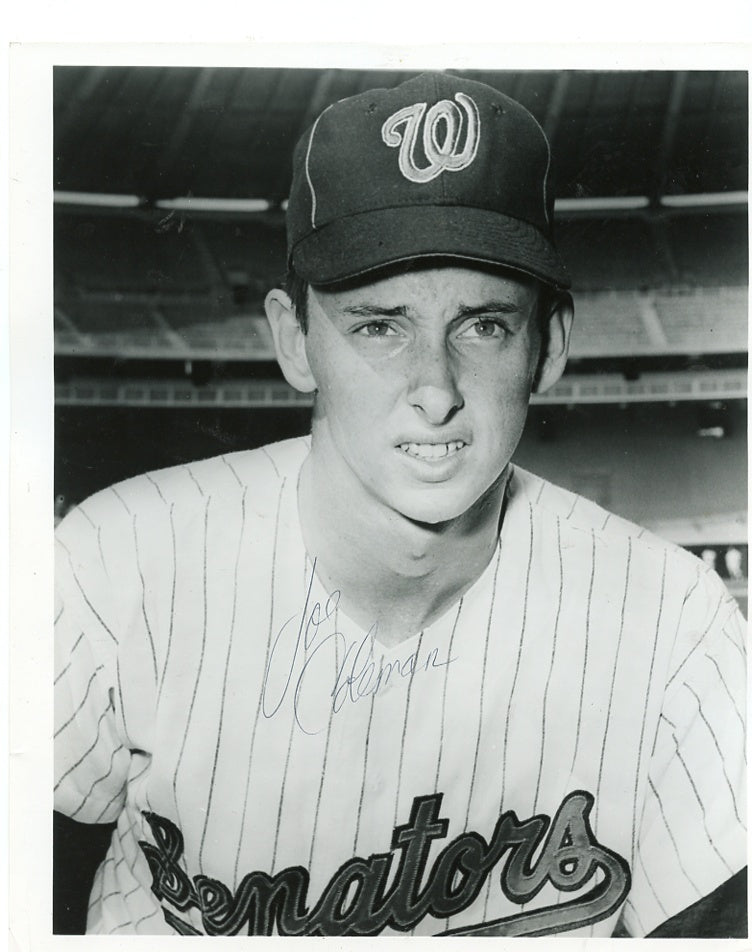 JOE COLEMAN  WASHINGTON  SENATORS   SIGNED  AUTOGRAPHED 8X10  PHOTO