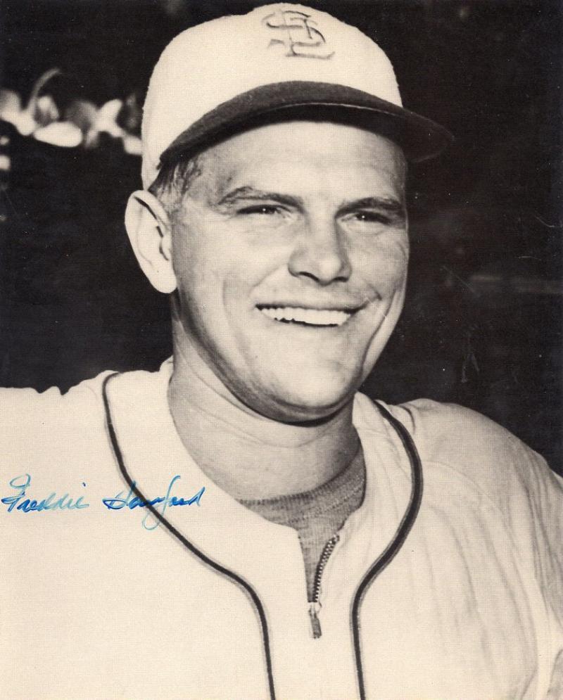 FREDDIE SANFORD ST. LOUIS BROWNS DECEASED SIGNED AUTOGRAPHED 8X10 PHOTO W/COA