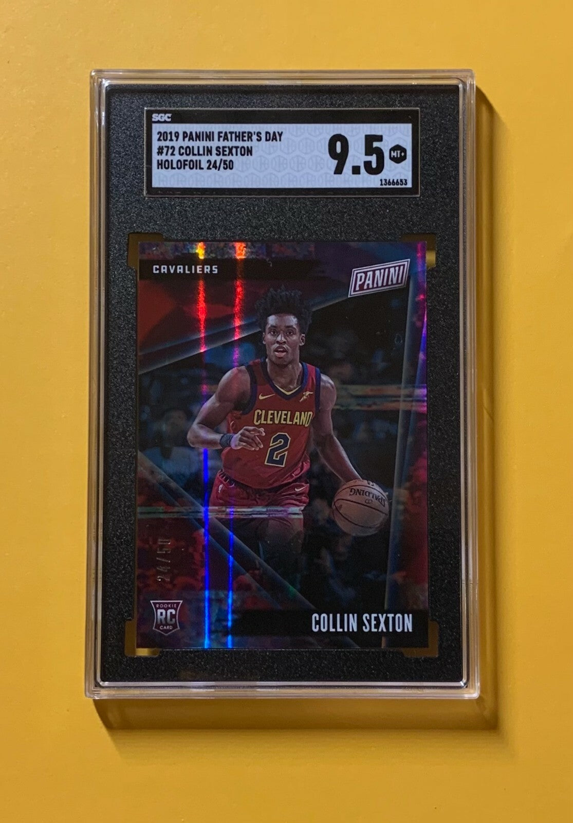 2019 PANINI FATHER'S DAY COLLIN SEXTON /50 MT+ SGC 9.5 CAVALIERS 