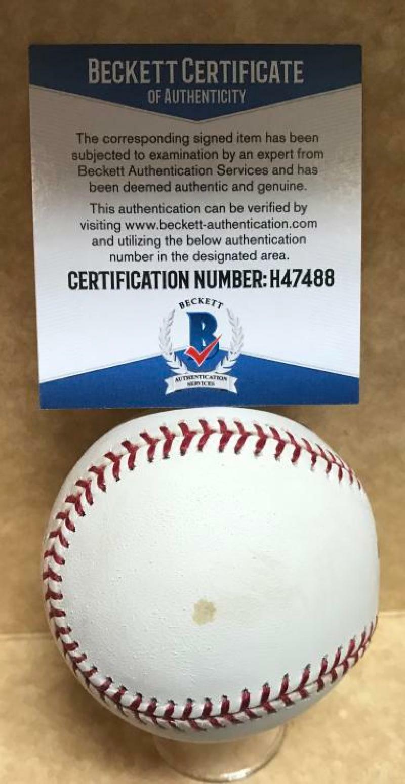 BRUCE FROEMING UMPIRE 50008-16-06 SIGNED AUTO M.L. BASEBALL BECKETT H47488