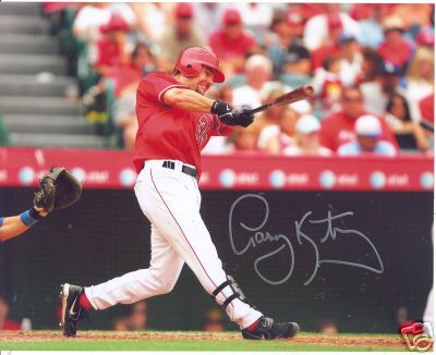 CASEY KOTCHMAN ANAHEIM ANGELS SIGNED 8X10 PHOTO W/COA