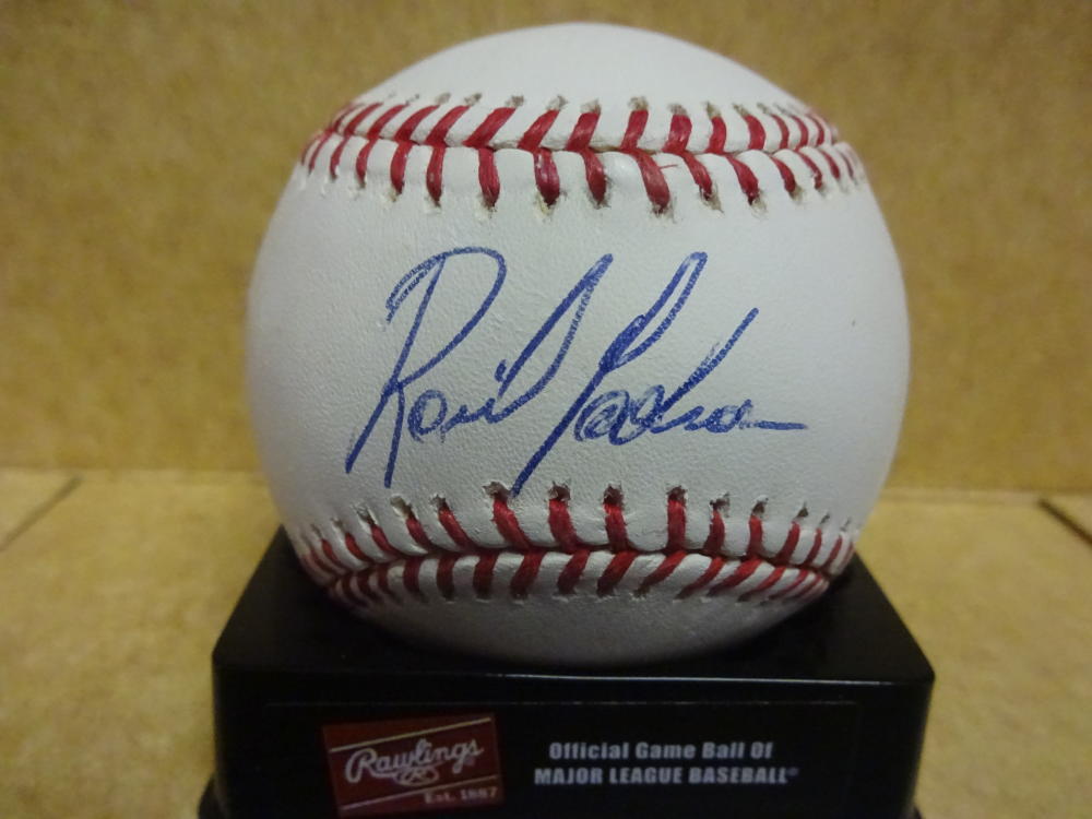 RAUL PADRON OAKLAND A'S SIGNED M.L. BASEBALL W/COA