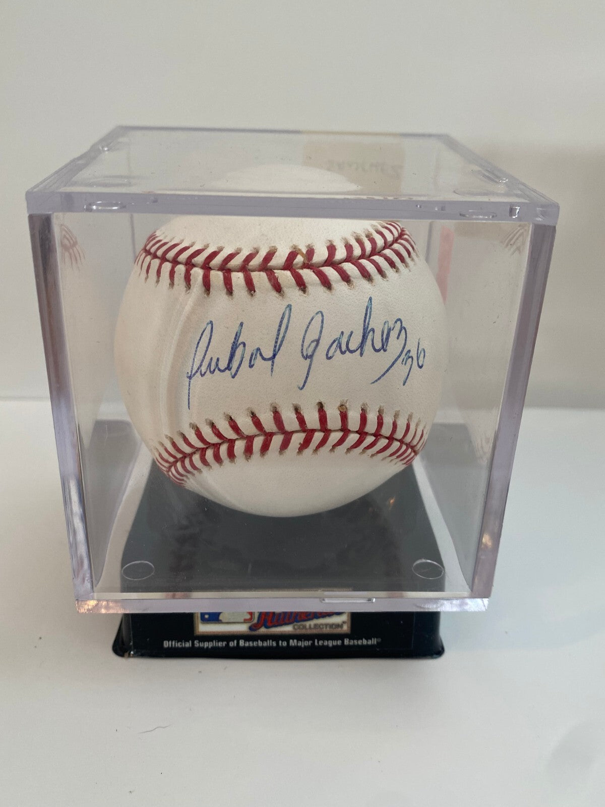 ANIBAL SANCHEZ FL MARLINS SIGNED AUTOGRAPHED MAJOR LEAGUE BASEBALL W/COA W/CUBE